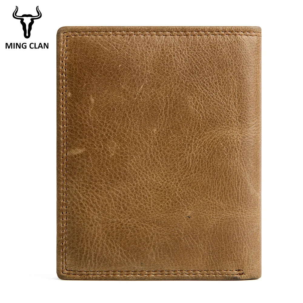 Кошелек Mingclan мужской из 100% натуральной кожи|leather wallet|real leather walletquality wallet |