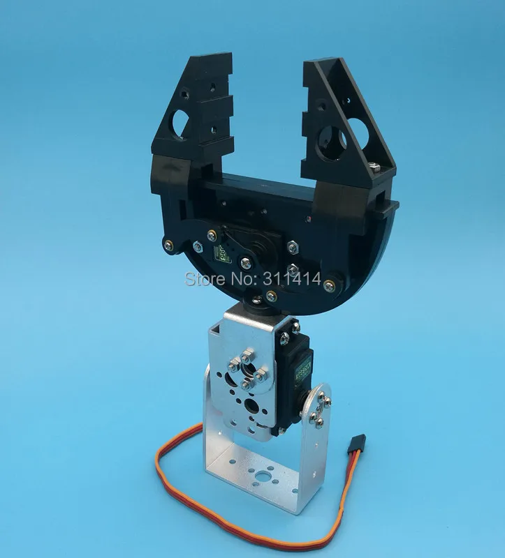 1 Набор 2DOF RC робот механический рычаг с пластиковым захватом несобранный