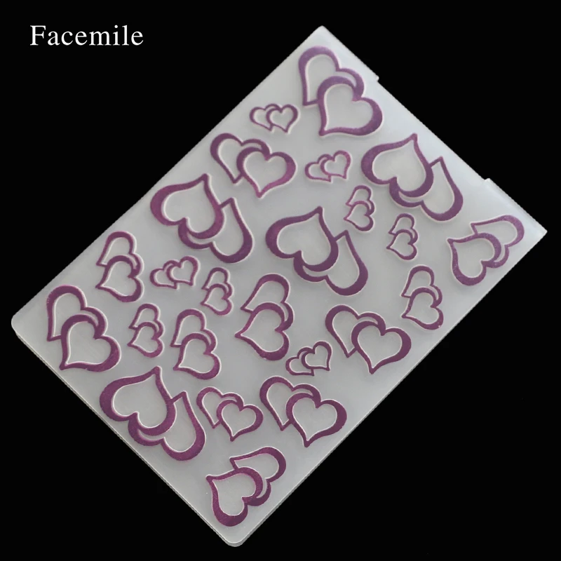

Plastic Embossing Folder For Scrapbook DIY Album Card Tool Plastic Template Stamp Card Making Decoration