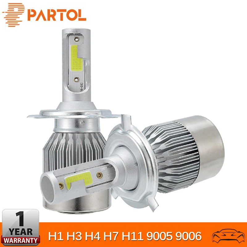 Partol 36 W H1 H3 H4 H7 H11 H13 9005 9006 9007 автомобиль противотуманных фар авто лампы