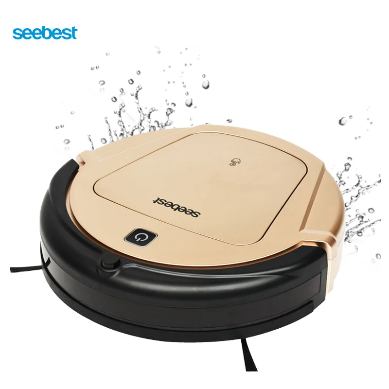 Seebest D750 Тьюринга 1,0 сухой и влажной уборки пылесос робот с водяным баком и гироскоп навигации робот пылесос