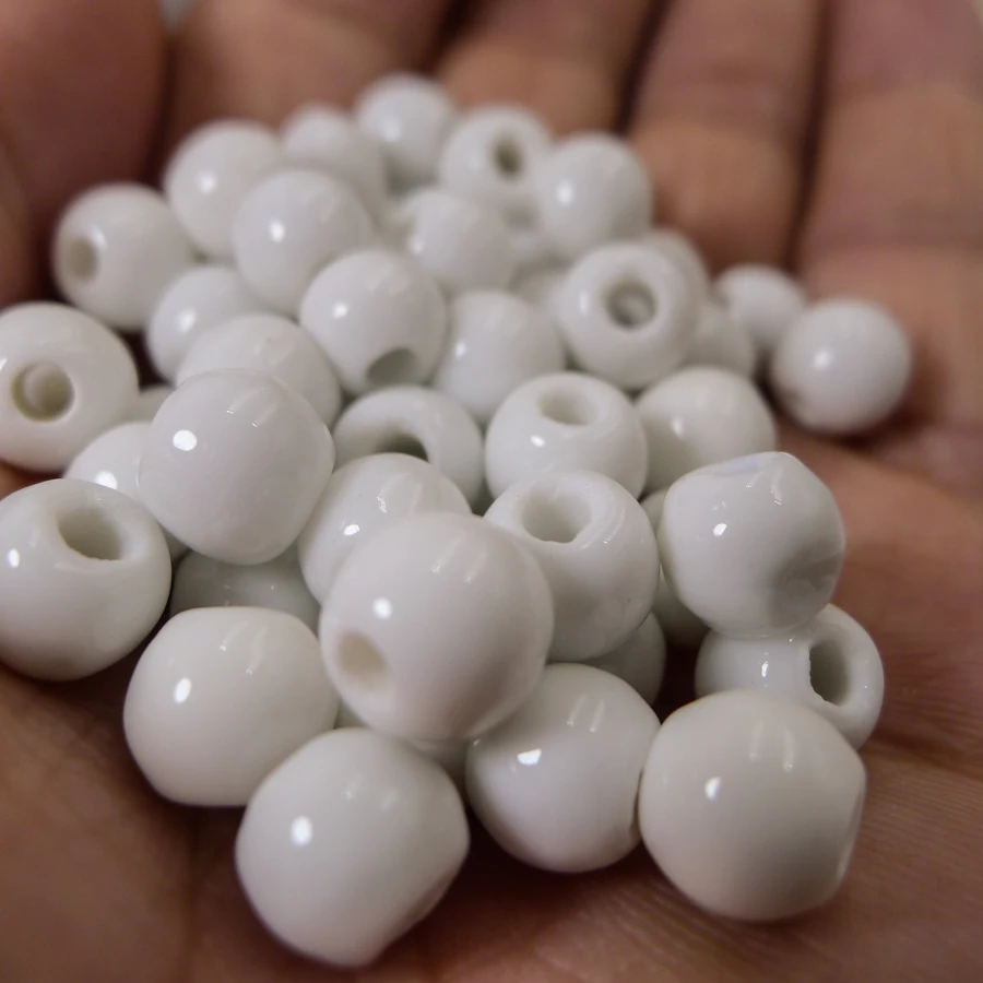 8 #100 шт Китай керамические бусины цветок оптом Procelain для изготовления ювелирных