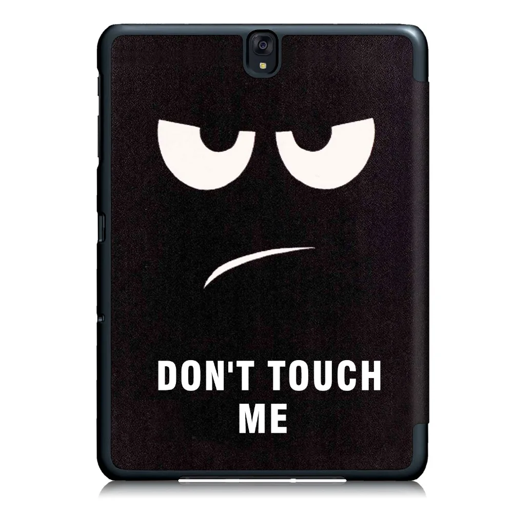 Gooyiyo для samsung galaxy tab s3 9.7 t820 t825 магнит pu кожаный чехол большой глаз печати case tablet trifold