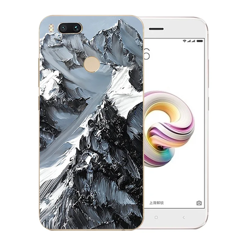 For Xiaomi Mi A1 Case Ultra Thin Silicone for 5x Van Gogh Pattern Cover Luxury TPU Coque Original |