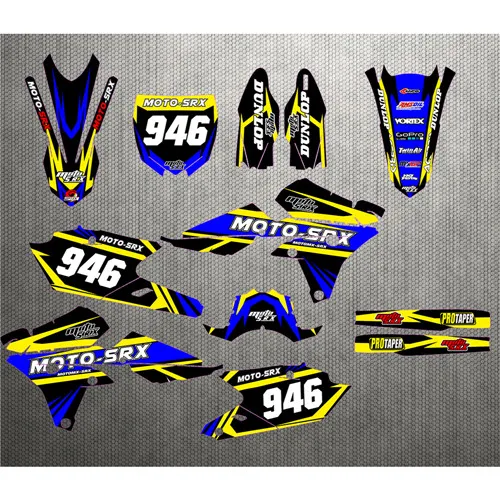 Number 946 Индивидуальные номер Gloss Team графика и фоны наклейка Стикеры для YAMAHA YZ250F yzf250 YZ 250F YZF 250 - Цвет: Number 946