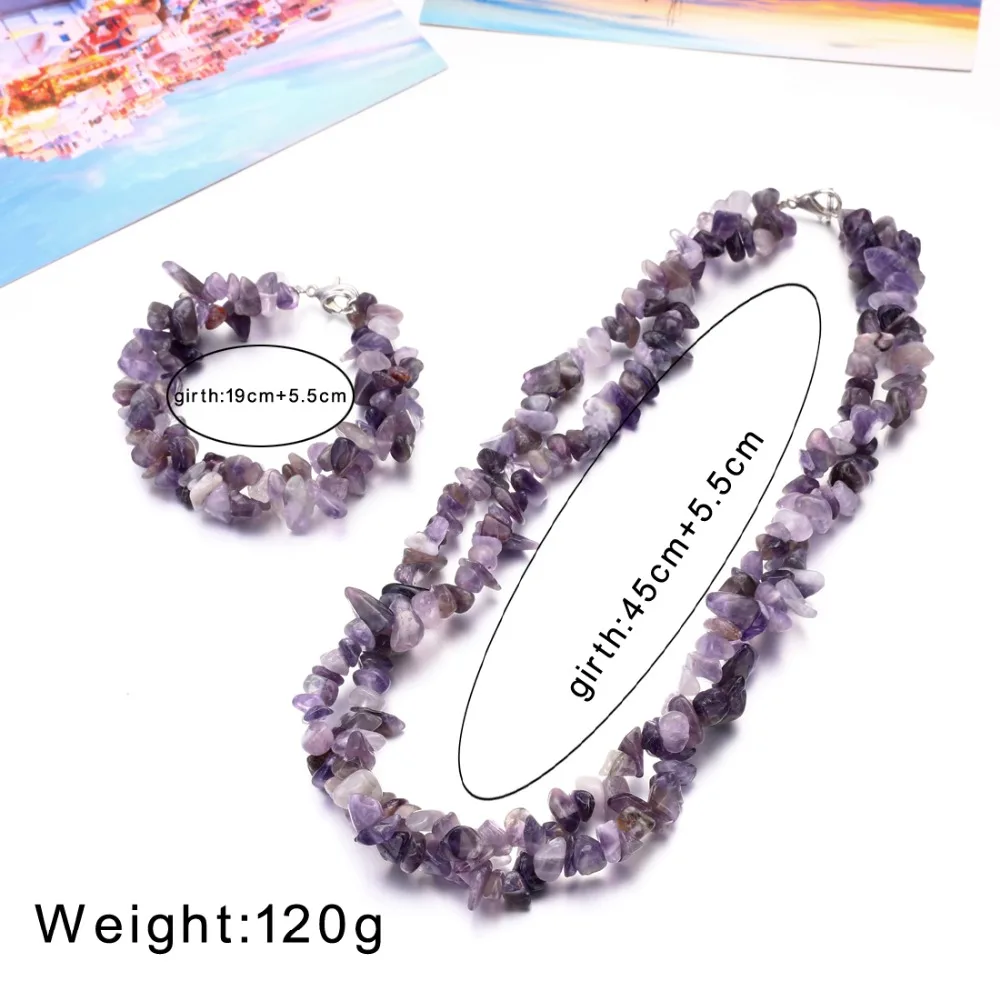 Комплект из колье и серёг с подвеской кристаллом|Ювелирные наборы| |