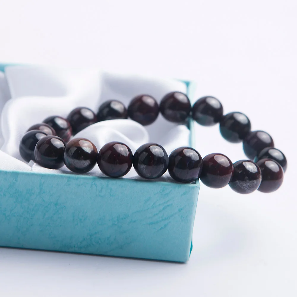 

11mm Genuine Natural Sugilite Crystal Women Lady Jewelry Stretch Loose Beads Bracelet