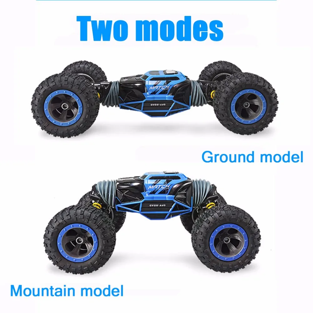 Rc автомобиль 4WD 2 4 GHz скалолазание ралли 4x4 двойные двигатели Bigfoot дистанционное