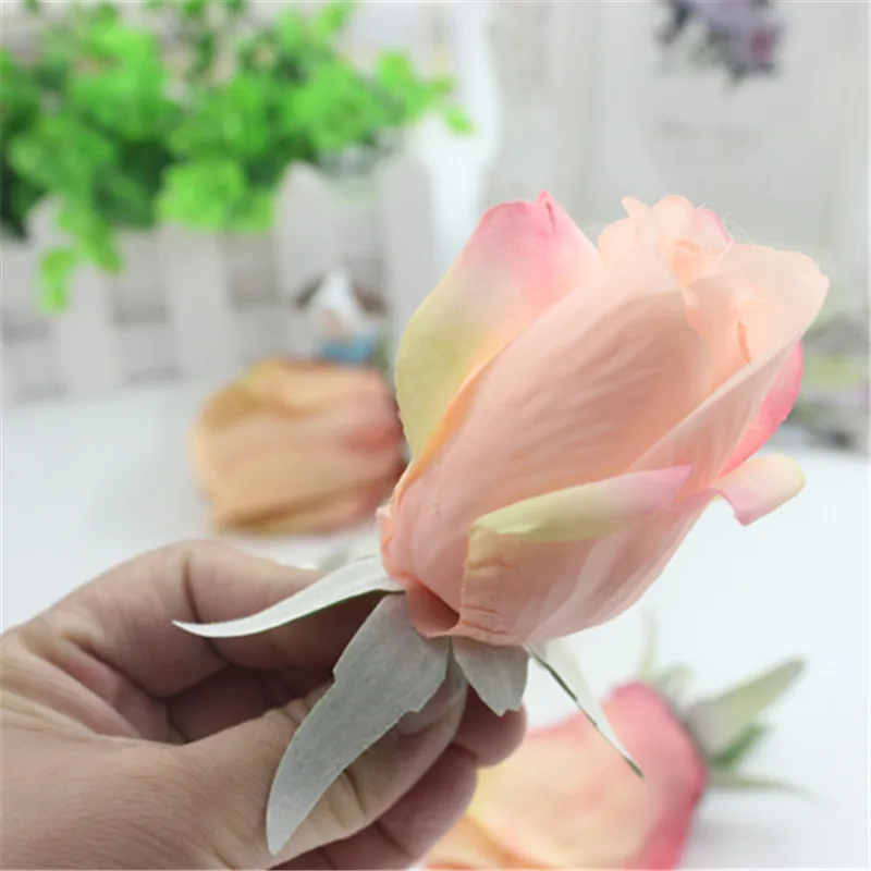 5 шт. искусственные цветы розы в европейском стиле|flower buds|silk flowers weddingflower wedding |