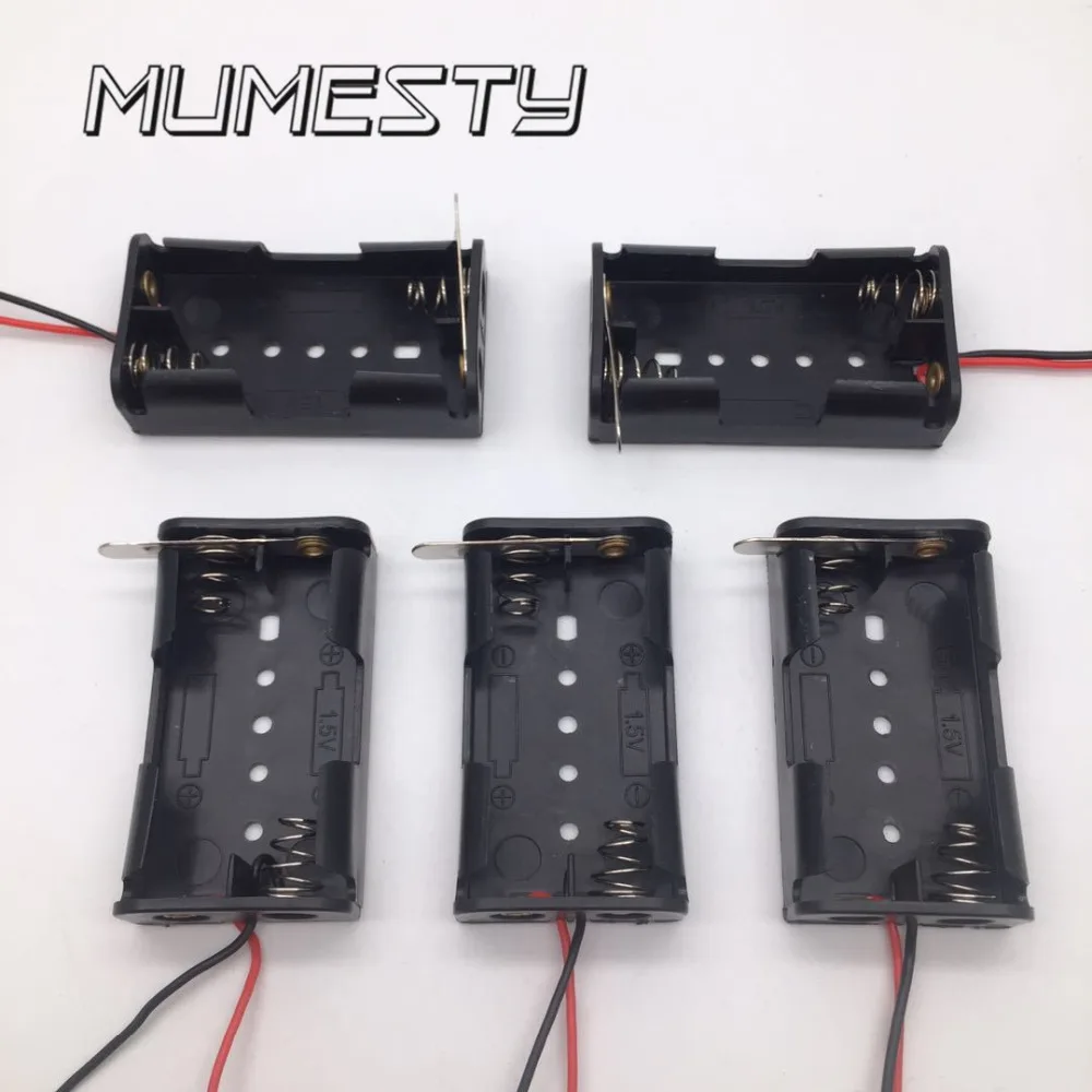 Много MUMESTY DIY 18650 Батарея держатель Мощность банк Пластик Перезаряжаемые батареи