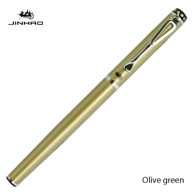 jinhao 301ganlanlv Jinhao 301 авторучка 0,38 мм чернильные ручки для письма для девочек металлические Роскошные Металлические stylo plume каллиграфия ручка caneta caligraphy - Цвет: jinhao 301ganlanlv
