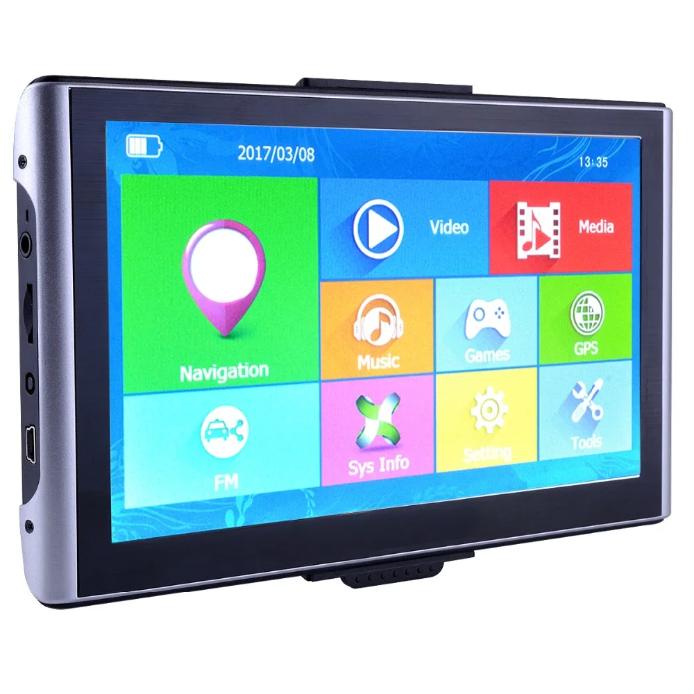 Luturadar 7 дюймов HD Автомобильный gps навигации Bluetooth емкостный Сенсорный экран