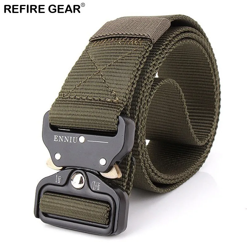 Ремни Refire мужские для выживания на природе боевые тактические нейлоновые