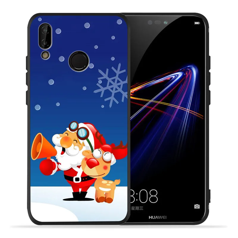 H1433 Счастливого Рождества для huawei P8 P10 P20 P30 Коврики 10 20 Honor 8 8X 8C 9 V20 10 Lite Plus Pro Чехол для телефона чехол Coque чехол-футляр - Цвет: H1433