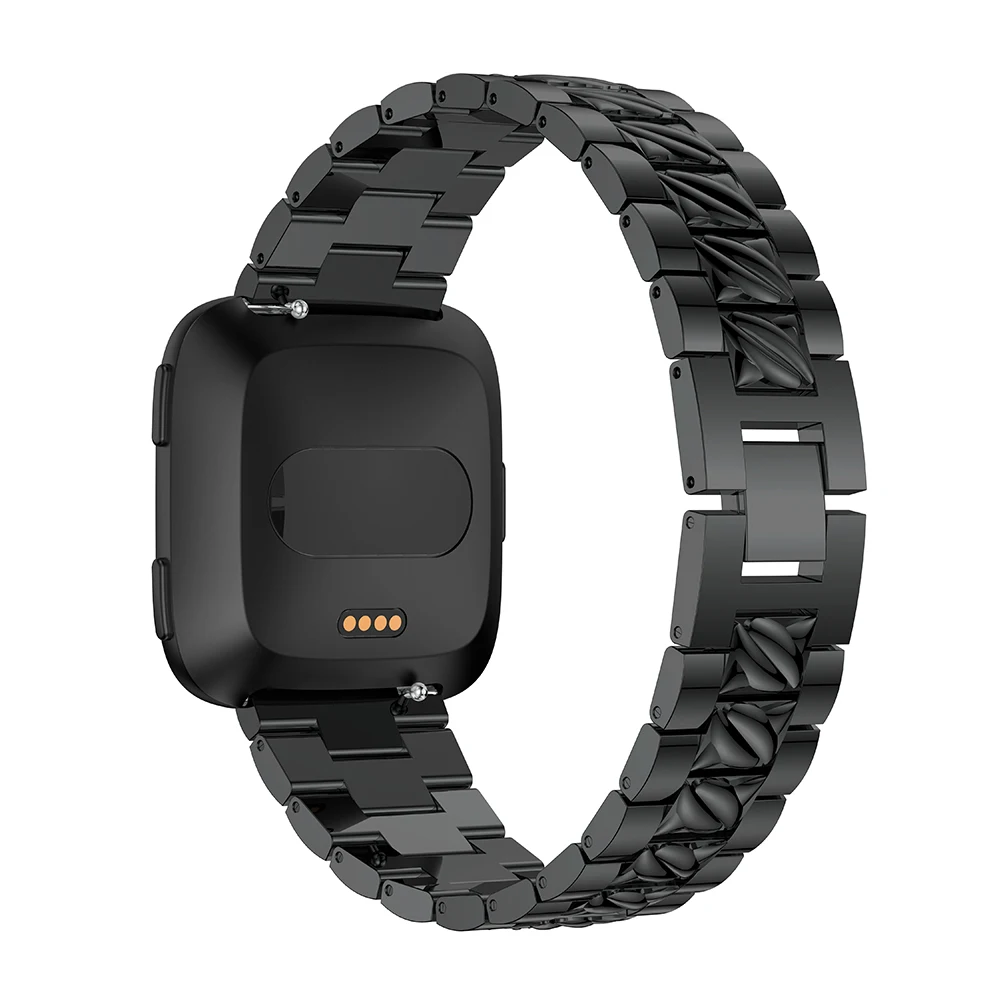 Ремешок для Fitbit Versa ремешки для женщин замена металла Bling Браслеты Для Fitbit Versa аксессуары со стразами