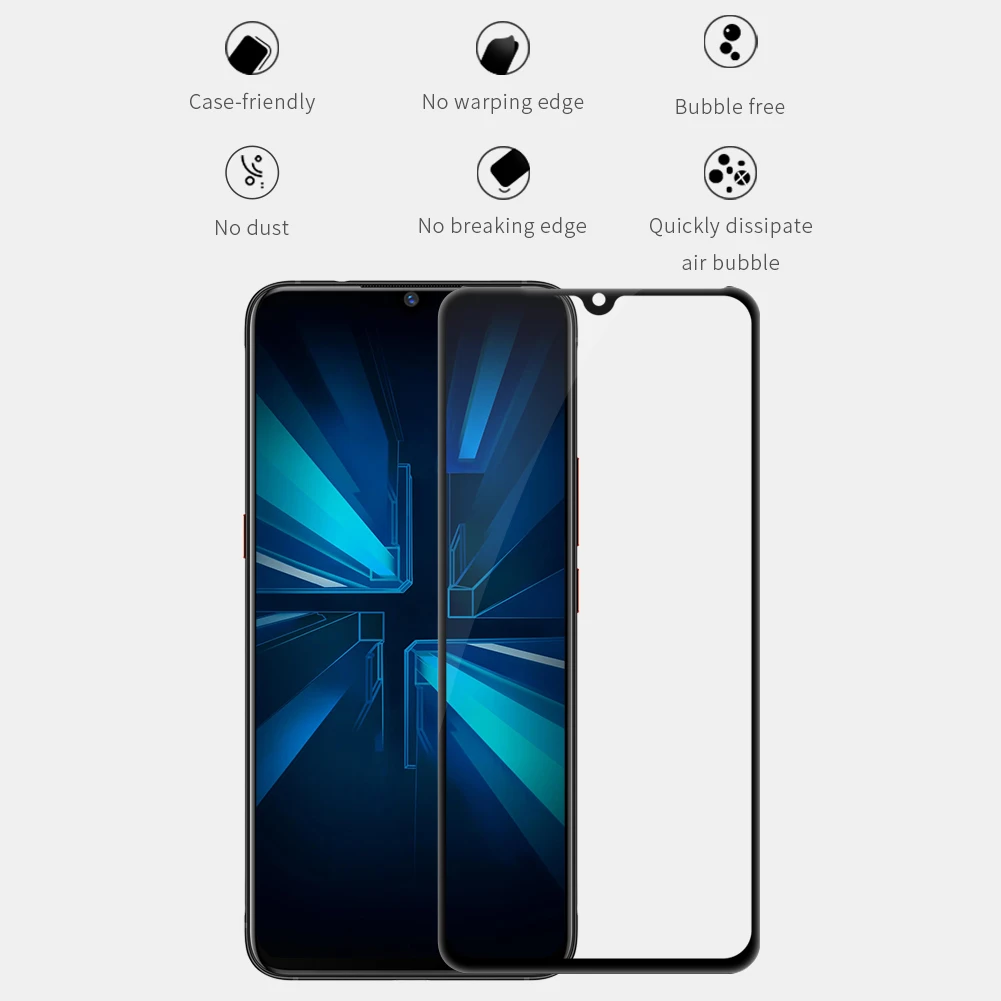 Закаленное стекло для VIVO iQOO XD CP+ MAX Nillkin противовзрывная полная защита экрана VIVO iQOO стеклянная пленка