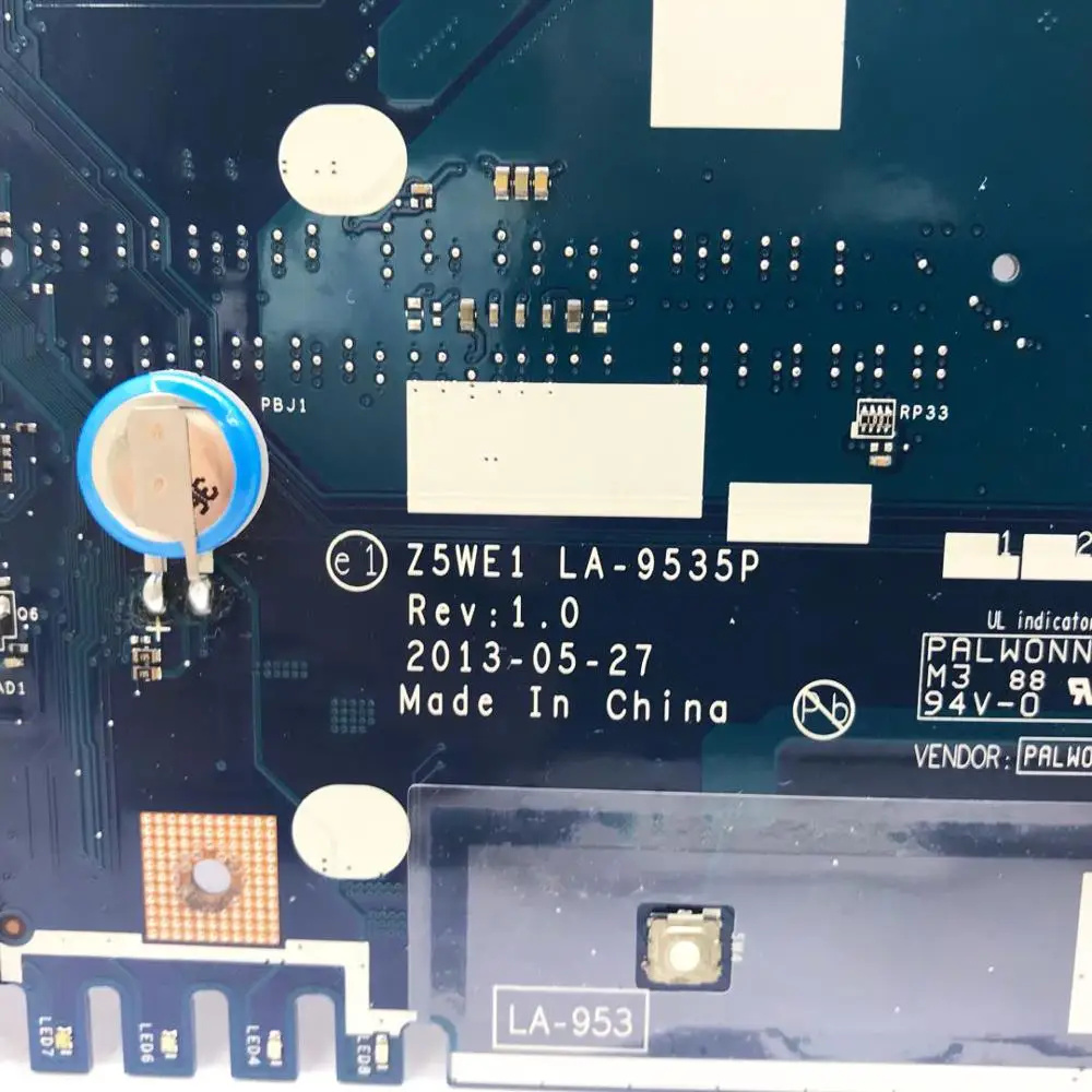 

KEFU Z5WE1 LA-9535P Mainboard For Acer aspire E1-530 E1-570 E1-570G Laptop Motherboard I3-3217U Test work 100% original