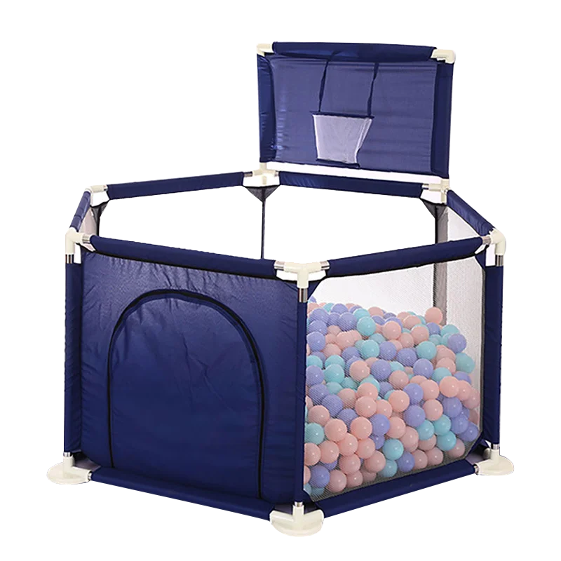 Blue with basket IMBABY детский мяч бассейн сухой бассейн с шариками ямы с корзиной палатка для детей детский бассейн шарики детский манеж детская площадка - Цвет: Blue with basket