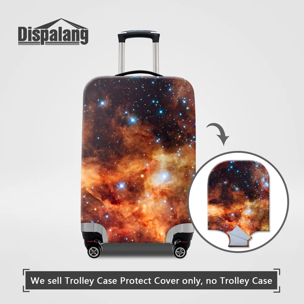 Чехол Dispalang Galaxy Suit, чехол на колесиках, Вселенная, Космический багаж, защитный чехол для 18-32 дюймов, защита от пыли, водонепроницаемые защитные чехлы - Цвет: Синий