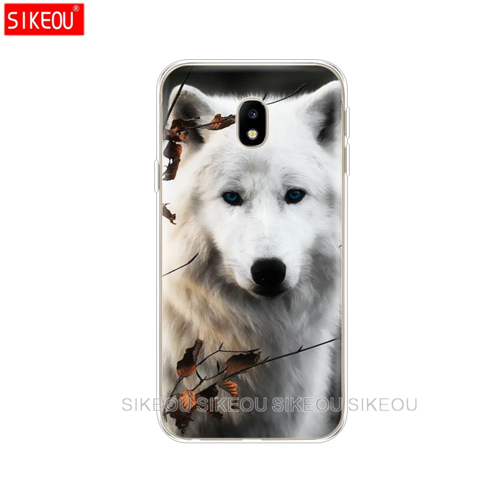 Силиконовый чехол для телефона Samsung Galaxy J3 J5 J7 2017 J330 J530 J730 PRO j2 2018 Dark Night Wolf |