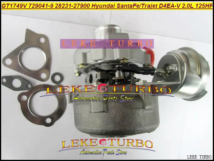 GT1749V 729041 5009S 0009 28231 27900 Турбокомпрессор для HYUNDAI Santa Fe 2003 05 Trajet 2002 D4EA V 16В 2.0L|turbocharger