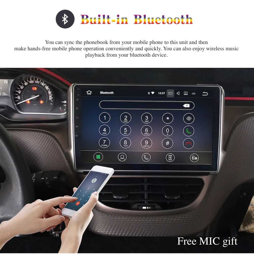 Android 9,0 Автомагнитола 2 Din gps Navi для peugeot 2008/208 год 2008- PX6 DSP 2.5D ips экран 4 Гб+ 64 Гб HDMI RDS wifi BT