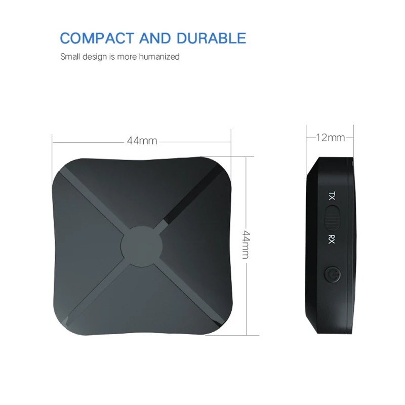 Аудиоприемник и передатчик Rovtop 2 в 1 Bluetooth 4 стерео беспроводной адаптер с 3 5 мм AUX