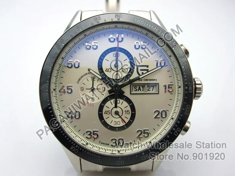 Pagani Design 42mm black bezel white 