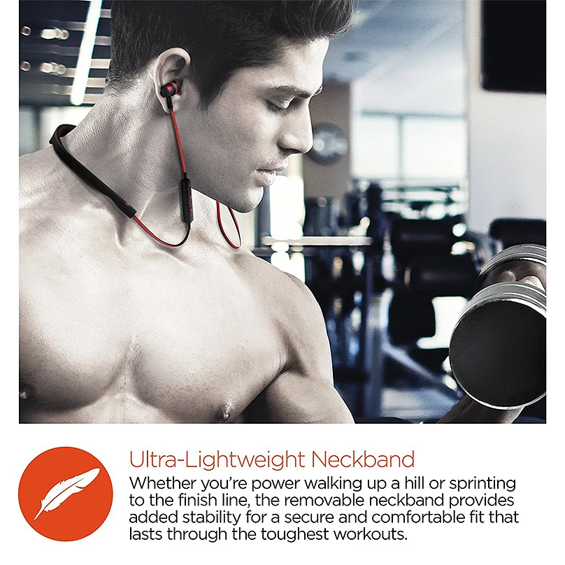 Ubit Flex 2 беспроводные Спортивные Bluetooth наушники с защитой от пота гарнитура для