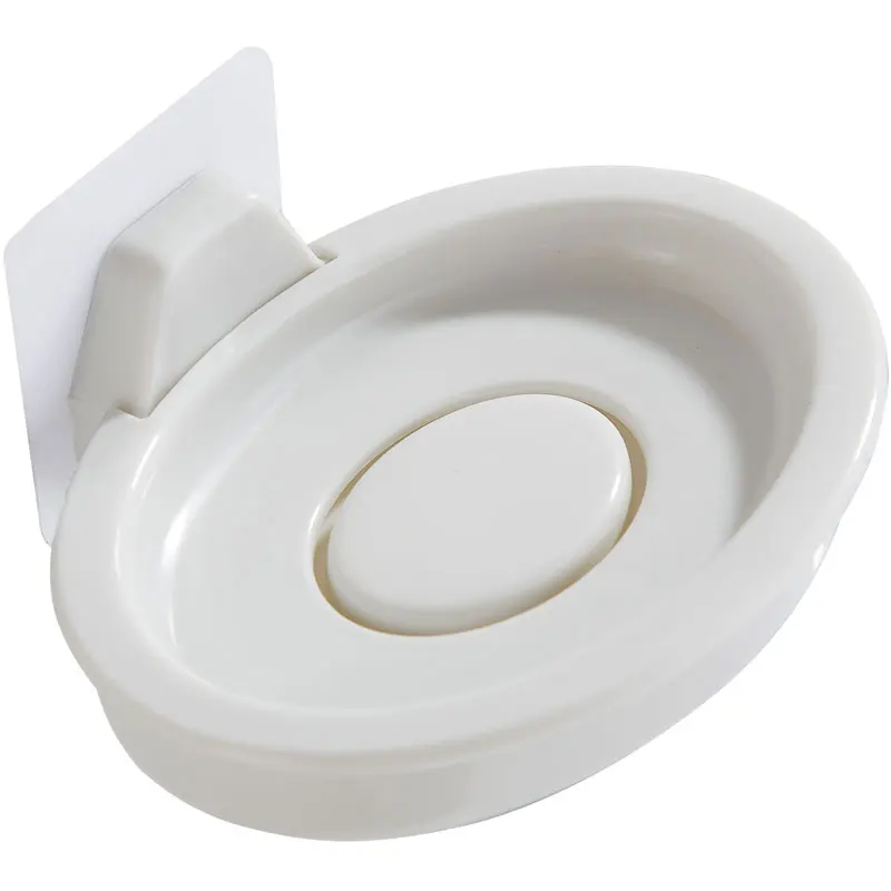 Oval drain soap box Sucker wall hanging Creative bathroom home free punching lo1016407 | Обустройство дома