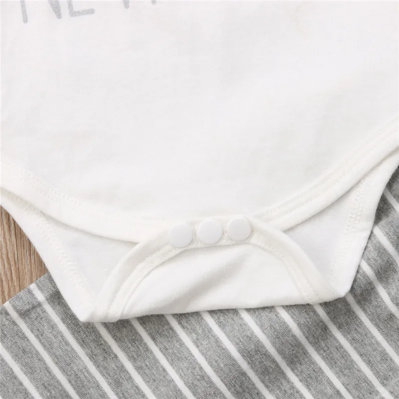 Newborn Baby Boys Girls Clothes Set Autumn Long Sleeve Tops Bodysuit Stripes Pants Hat Boy Girl Clothing Outfits 0-24M 3Pcs | Детская