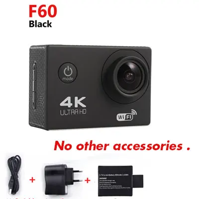 as picture show GOLDFOX F60/F60R 4K wifi Экшн-камера 1080 P/60fps Ultra HD Спортивная камера Go pro DV видеокамера 16MP 170 градусов - Цвет: as picture show