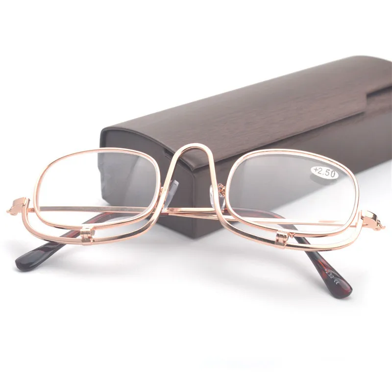 MINCL/Лидер продаж складные увеличительные очки для макияжа с откидной крышкой и