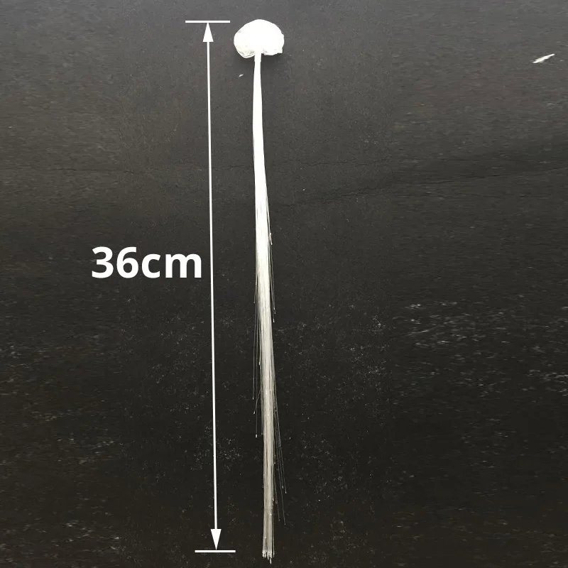 Pinza de pelo Led blanca para decoraci&oacute;n de bodas, horquilla de alambre de fibra &oacute;ptica emisor de luz, trenzas de seda luminosas para estilismo, 100 Uds.-3