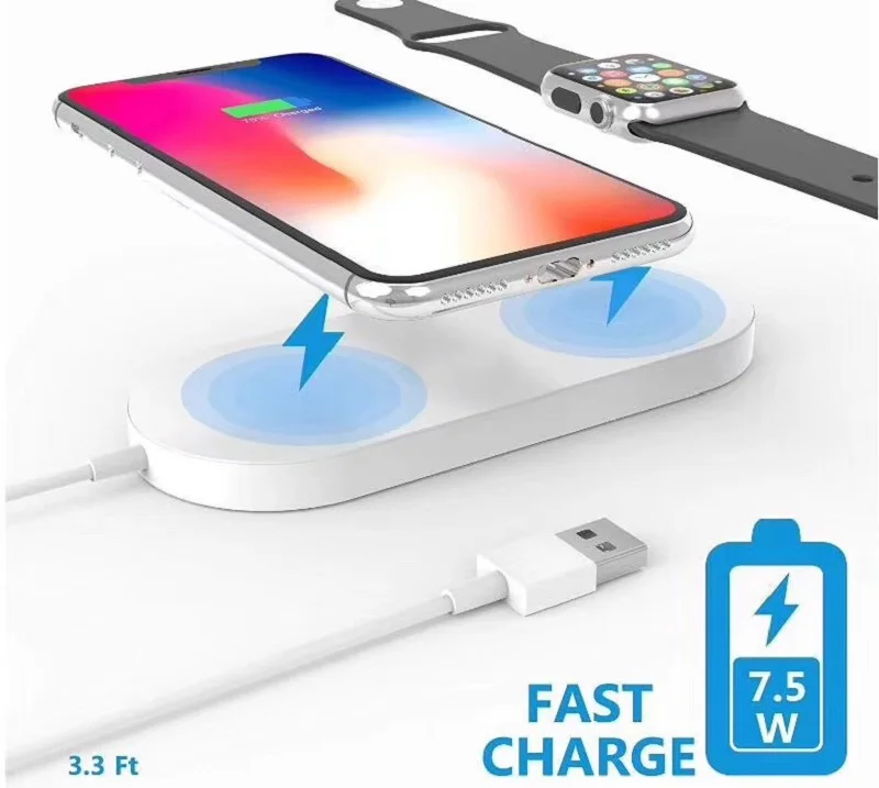 Magnetic Wireless Charging USB Cable Adapter Charge for Apple Watch 2 3 38mm iPhone X 8 Plus | Мобильные телефоны и