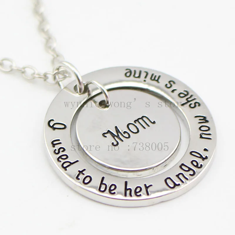 2017 Новый День отца матери ювелирное изделие я раньше был его/ее ангелом ожерелье