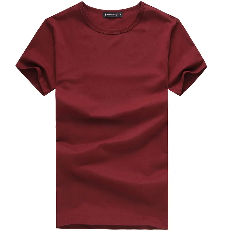 Пионерский лагерь Мужская футболка с коротким рукавом Homme Camisetas Hombre несколько цветов 209001 - Цвет: 209001 wine