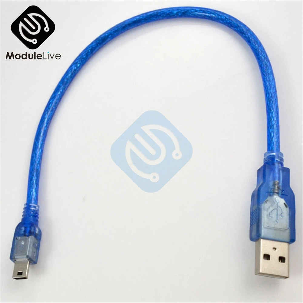 Кабель для передачи данных ПК 30 см USB 2 0 A штекер Mini B 5pin Arduino MCU Nano 3 Pro а также старых