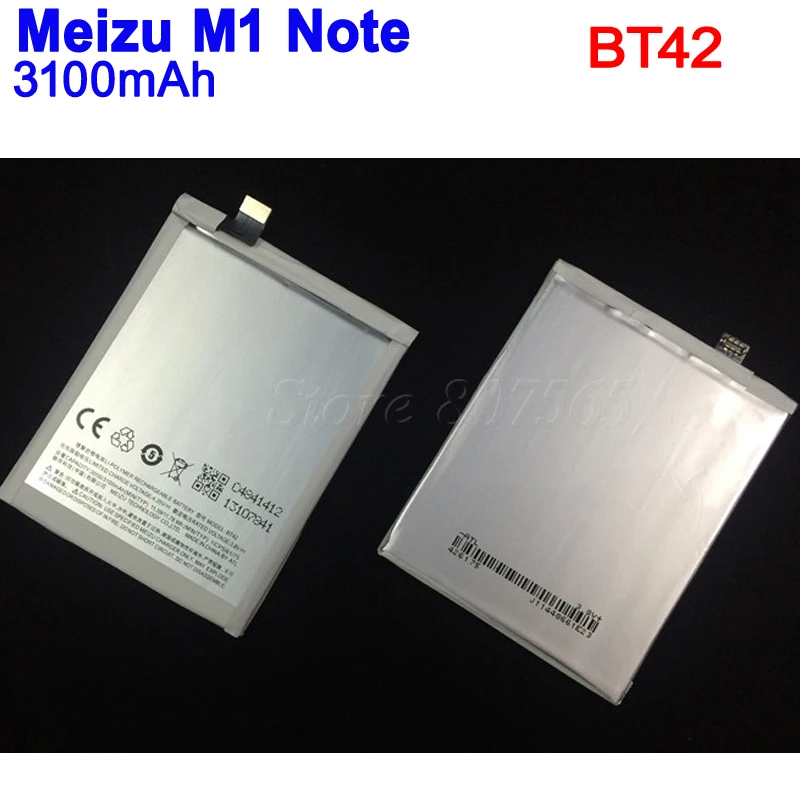 Meizu M1 Note батарея BT42 3100mAh Новая замена сотового телефона Bateria | Мобильные телефоны и