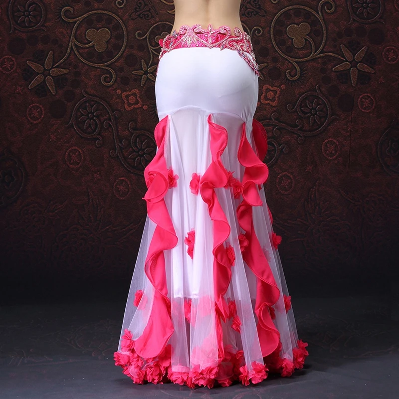 

2018 New Belly Dancing Clothing Long Full Circle Skirts Wrapped Slits Skirt Women Belly Dance Skirts (without belt)
