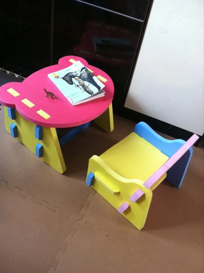 

Portable DIY Assemble Baby Feed Chair & Desk Set Toddler Kids Children Seats Anti Collision Small Sofa PE Foam Support Seat