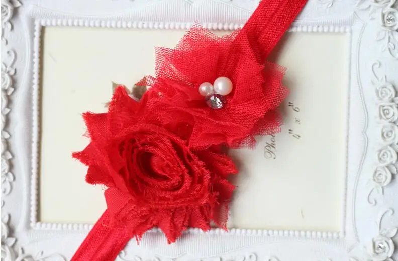 

Girls Flower Headband Newborn Girls Flower Headband 100Pcs 15 Colors U Pick
