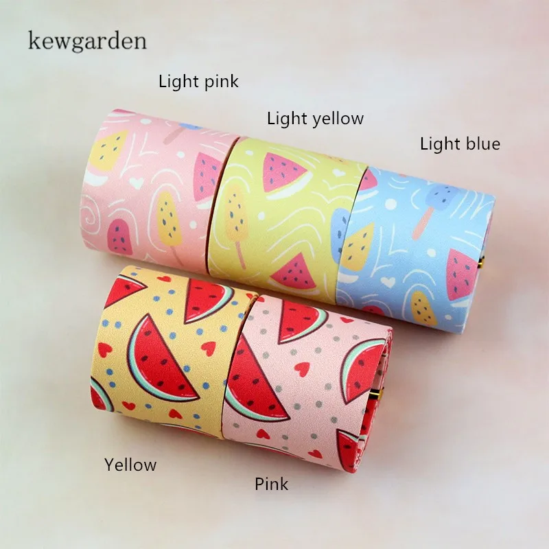 Kewgarden DIY брошь для стула-бабочки атласная лента арбузная ткань слоев Женская 1 &quot1