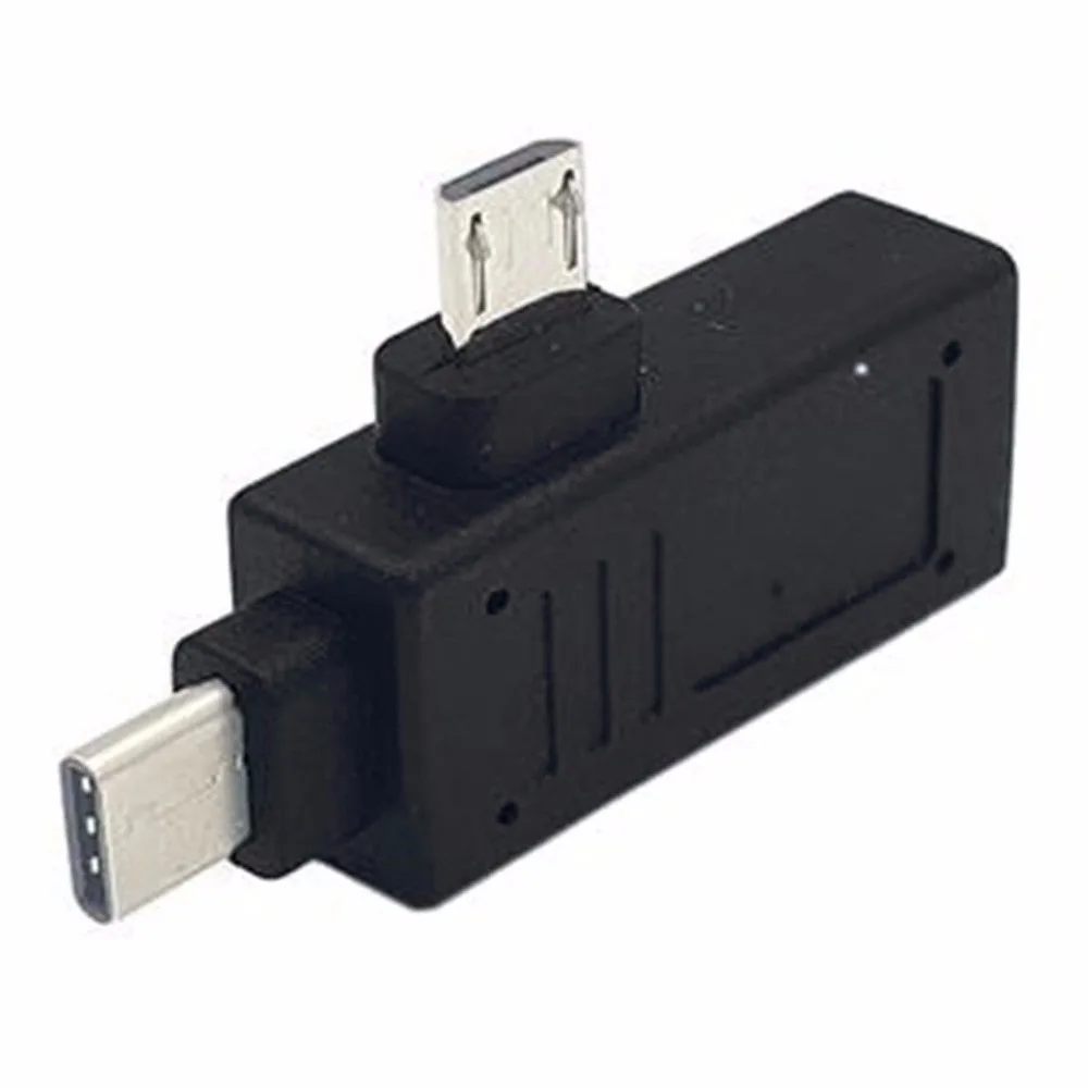 Адаптер OTG 2 в 1 с портом USB 3 Type C Micro папа на 0 A Мама черный | Электроника