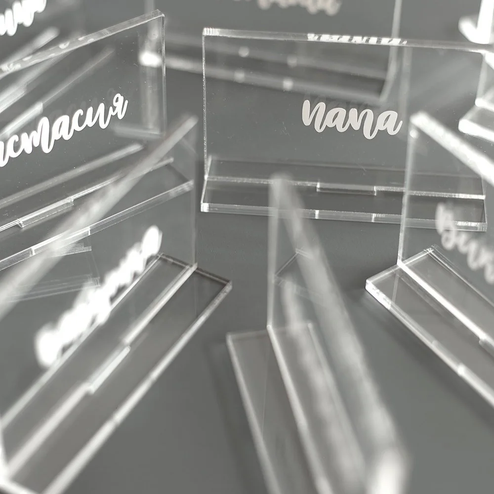 Acrylic Table Numbers and Name Cards for Weddings Events Party Decor Decoration | Дом и сад