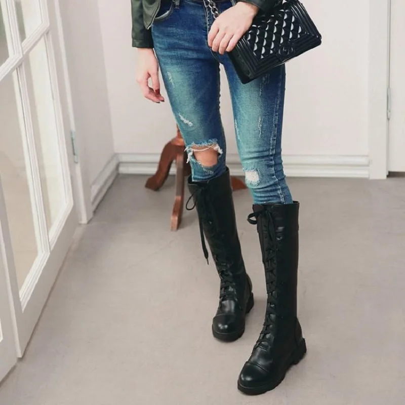 Осенне зимние новые модные ретро ботинки в английском стиле удобные теплые