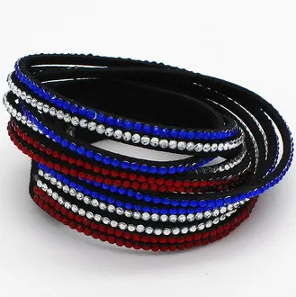 Новый горячий продаваемый модный Многослойный кожаный браслет! Браслеты для