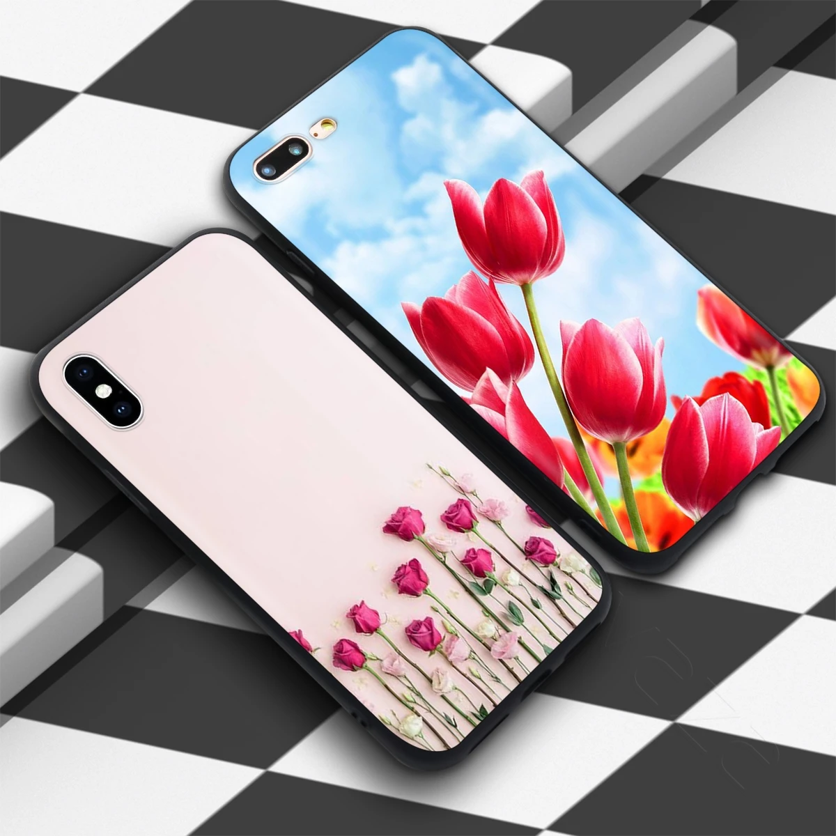 Чехол Lavaza Artist с принтом розовых и золотых роз для iPhone 12 mini 11 Pro XS Max XR X 8 7 6 6S Plus 5 5s se |