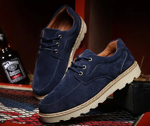 Софи Макс 2016 г. Осенне-зимняя мужская нескользящая обувь на шнуровке с низким