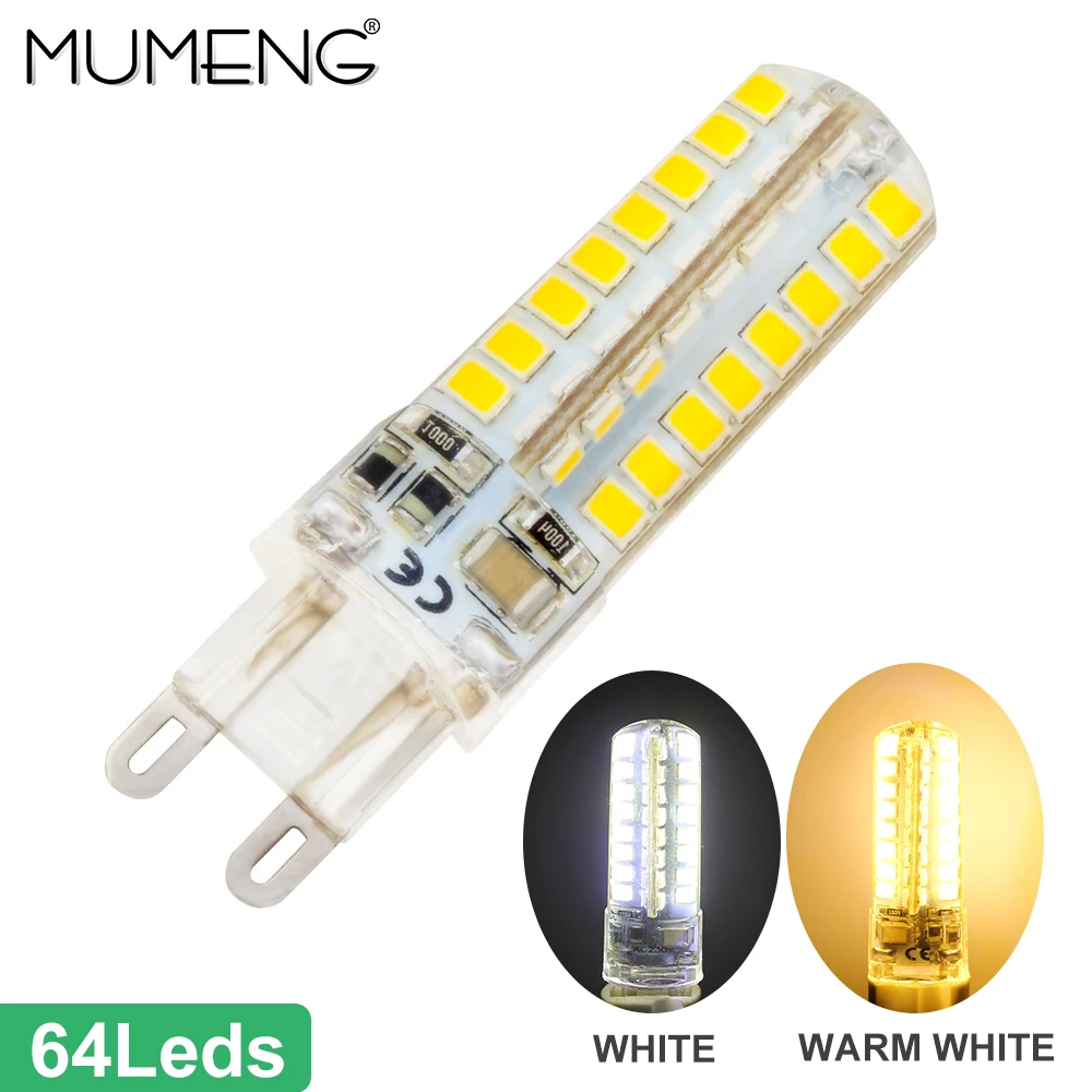 Mumeng G9 светодиодный лампы 3 Вт 4 5 потолочный светильник 32 48 64 шт. SMD2835 ампулы 220 V